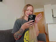 Kinky babe Leah Meow fucks her boyfriend's best friend - a lesson learned 4