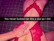 Ariana Lopes craves lustful delights, indulging in an illicit hookup with her man's friend, leading to creampie 10