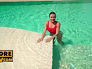 Lustful swimmer Kitana Lure yearns for her private coach to fornicate with her 4