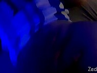 Amateur Latin couple copulate like champions for the camera in the dark room 4