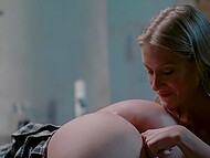 Tiffany Tatum and Zazie Skymm, hot lesbian nun teenagers, indulge in erotic fingerplay and spicy tongue action 6