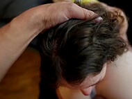 Super-hot compilation of Little Arden having her slutty face dirty with loads of cum 9