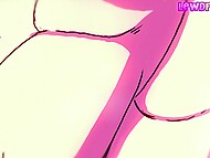 LewdFroggo presents two animated chicks getting hardcore fuck from their roommate on a rainy day  9