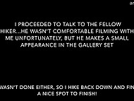 Shameless harlot Nikki Hugs slips fingers into her wet cunt outdoors for joyful ecstasy 6