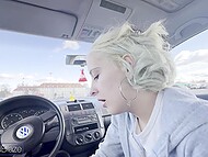 PaolaBlaze's paying cab fare with a blowjob landed a messy facial from MaxBlaze 7