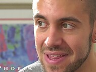 Dante Colle and Ailee Anne indulge in a steamy bi threesome with an unexpected guest Mason Lear in their rental home 4