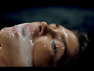 Hot chicks Amirah Adara, Lottie Magne, and Clemence Audiard get used by alien creatures in real life hentai 6