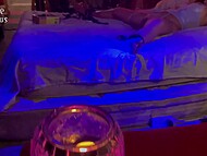 Amateur Latin lesbians go down and dirty during BDSM session with nasty pee in the mouth 5