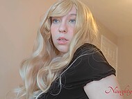 Slutty stepmom SexNinja unexpectedly falls on her stepson's XXX dick while cleaning his room 5