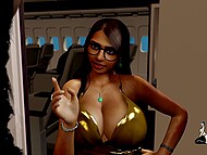 Arab woman receives clerical sexual services from a pastor during an airplane business trip 6