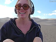 CosmicKitti unleashes her wild side in the desert, showcasing the beauty of nude travel in her mesmerizing vlog, ending with a steamy masturbation scene 6