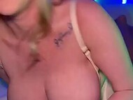 Angie Faith joined Aria Six in a wild threesome experience with a lucky dick 8