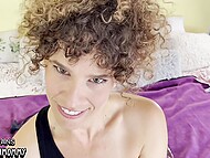 MILF in stockings Vibewithmommy prepares her asshole for penetration by her new date 6