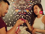Korean tart with fit body Elle Lee craves some stiff Chinese cock for her cunnny 4