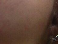 Perverted middle-aged woman, Trish, removes her garments to clean her kitchen and reveals her hairy twat 8