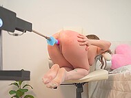 Stunning Colombian student Dani Ortiz gets a creampie from her fuck machine on webcam 9