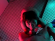 Shameless Asian girlfriend Obokozu sucks hr man's dick and swallows cum in the club restroom 4