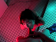 Shameless Asian girlfriend Obokozu sucks hr man's dick and swallows cum in the club restroom 5