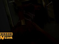 Silvia Dellai, an enticing Italian, becomes her roommate's new accouterment of anal delight 7