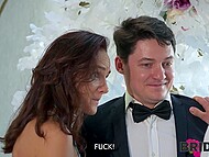 Arty Cheys, Jane White, Mr. Murkovski, and Alice Ross in a kinky Russian wedding with a bride anally nailed by a toastmaster  4