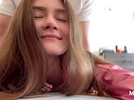 Girl next door becomes horny after a date and leads to passionate fucking 7