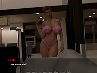 Lustful MILFs with big breasts having their cunnies drilled with a thick cock in PC gameplay 9