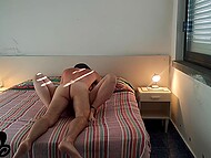 Buxom housewife Eliva Love can't help bouncing her yummy ass on hubby's erect prick 4