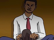 Animated Lebanese chick, a big-assed nun, and a slutty schoolteacher are all get fucked by BBCs 5