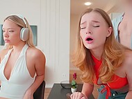 Diana Rider has no shame to fuck her best friend's husband while she is working in the same room 7