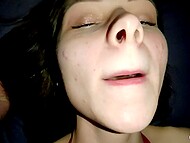 Slutty amateur teen Hiyouth satisfied her cravings for lust and tasted her man's cum 7