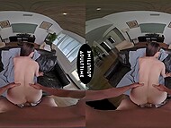 In Nathan Bronson's VR experience, witness Lexi Luna's massive breasts bounce inches from your face as she rides you in POV 8