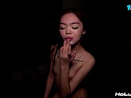 Martin Spell gives relentless fucking to the skinny Asian whore all night long 11