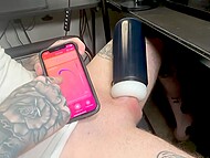 Whispers of pleasure set by Omen Bunny while watching porn and masturbating 4