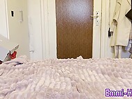 Emmi Hill moans with pleasure when rubbing her pussy and releasing streams of squirt 6