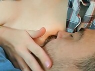 Perverted boyfriend of amateur chick Wolfradish sleeps well only after a full nursing session 5