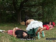 Joe Di Marco had a steamy encounter with his girlfriend's cougar mother in the woods 6