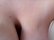 Lucky dude Alex Adams enjoys sleepless nights with his big-chested teen roomie Angie Faith 8