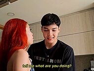 Filthy Latina Cassye Red indulges in a taboo affair with her mature fiance's stepson 5