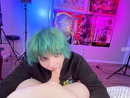 Scruppy97's ample body yields a deep-throated, sloppy oral pleasure embellished with luscious titty-fuck 6