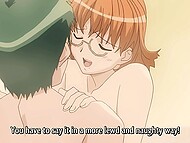 Nubile hentai nympho with hairy snatch revels in slurping erect sausage 7