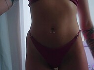 Watch awesome Charlotte Sins swimming in the pool and getting banged in the bedroom 4