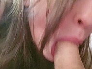 Lexi whispers filthy truths to Dan as she services him with a lively mouth 8