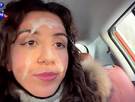 Katty West breaks up with DisDiger, craving for a one last time carnal with him in the car 11