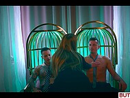 Pinned down in lustful pleasure by dual penetrations, dazzling sex idol Alexis Crystal achieves a creamy finish 4