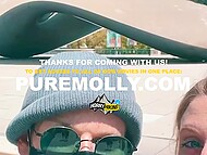 Molly Pills gets horny on a public train and secretly enjoys being a slut fucked in full view of the carriage 11