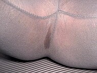 Paradise Jessie felt an unexpected rush of desire during her workout, ripped her leggins, and her body responding with the release of pee 4