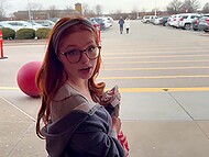 Jett Hughes eagerly anticipates a steamy date with his beloved Naomi Hughes and cums on her face at the movies 6