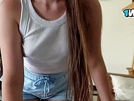 Bonnie Blaze played a steamy game, ending with sex in doggy style and a messy creampie 5