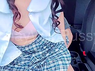 PinayWildPussy craves more of her ex lover's cock and gets creampied inside his car after classes 4