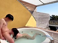 Good Asian girlfriend Aoimaria117 pleasures her man in the bathtub and in the bedroom 5